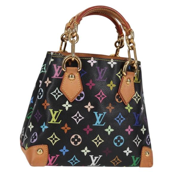 LOUIS VUITTON Monogram Multicolor Audra Hand Bag Black M40048 - Picture 1 of 16